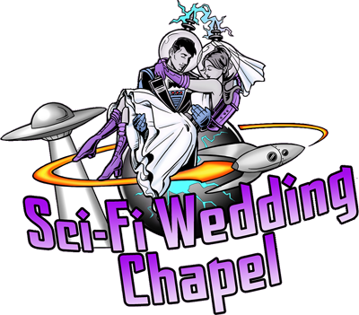 Sci-Fi Wedding Chapel logo.